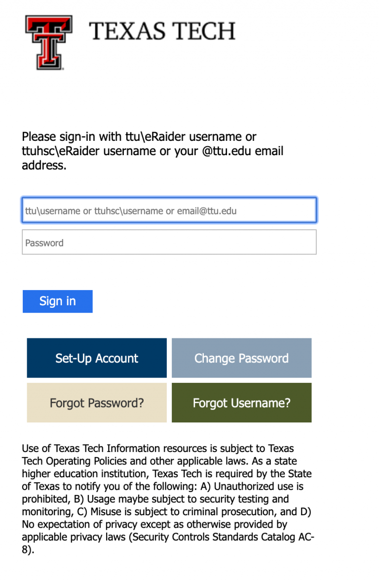 Blackboard Ttu Login Texas Tech Blackboard Sign In Guide