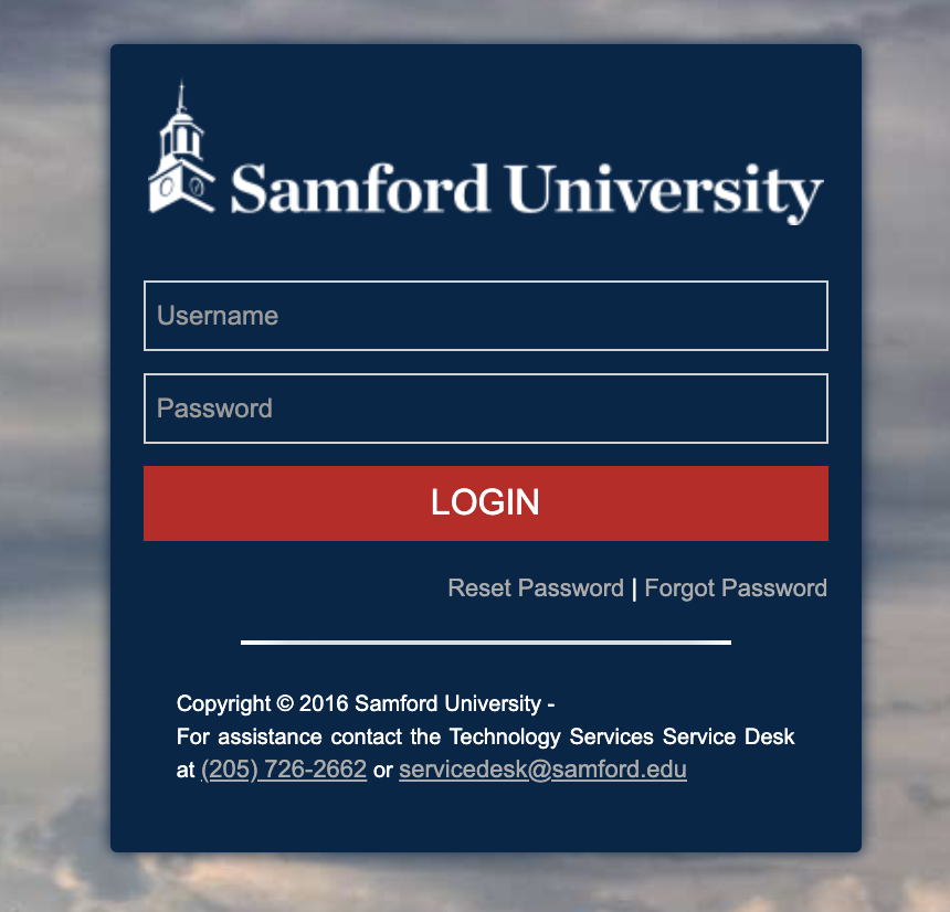 samford portal Student Login