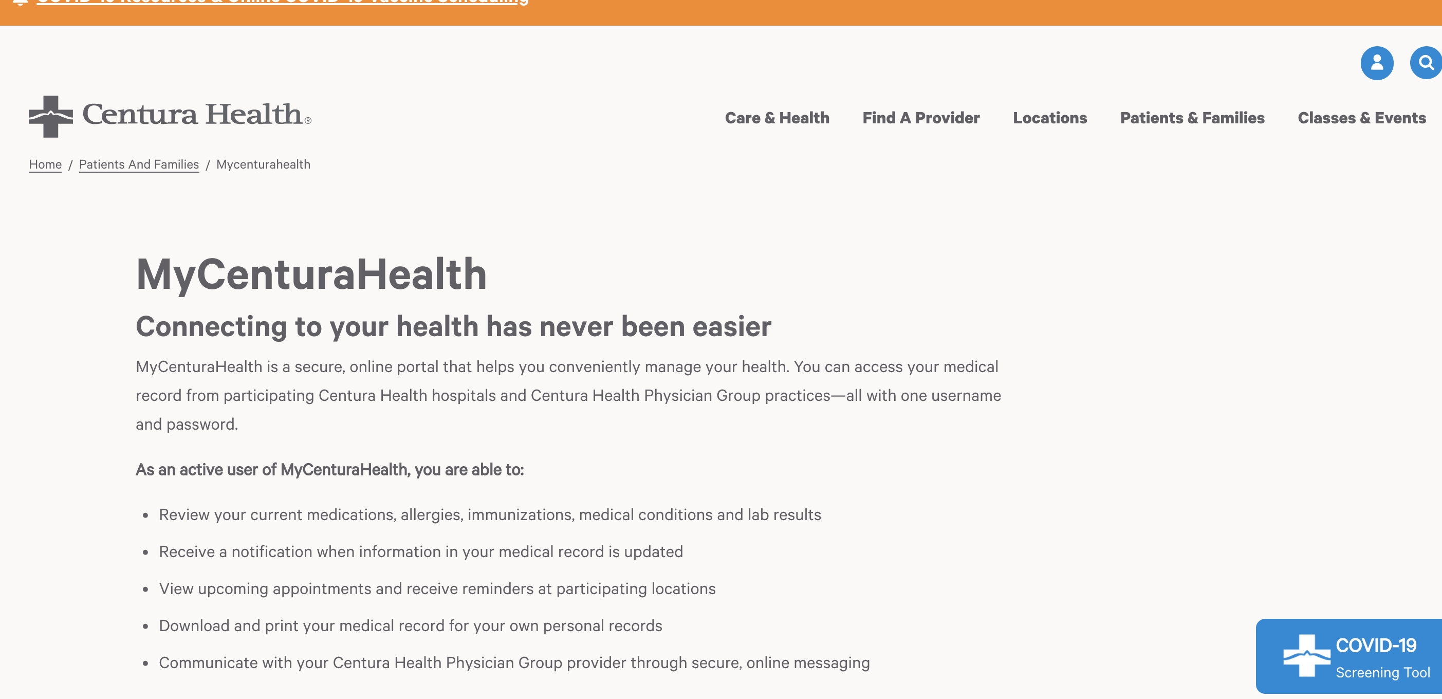 Mycenturahealth My Centura Health Care Portal Login Guide