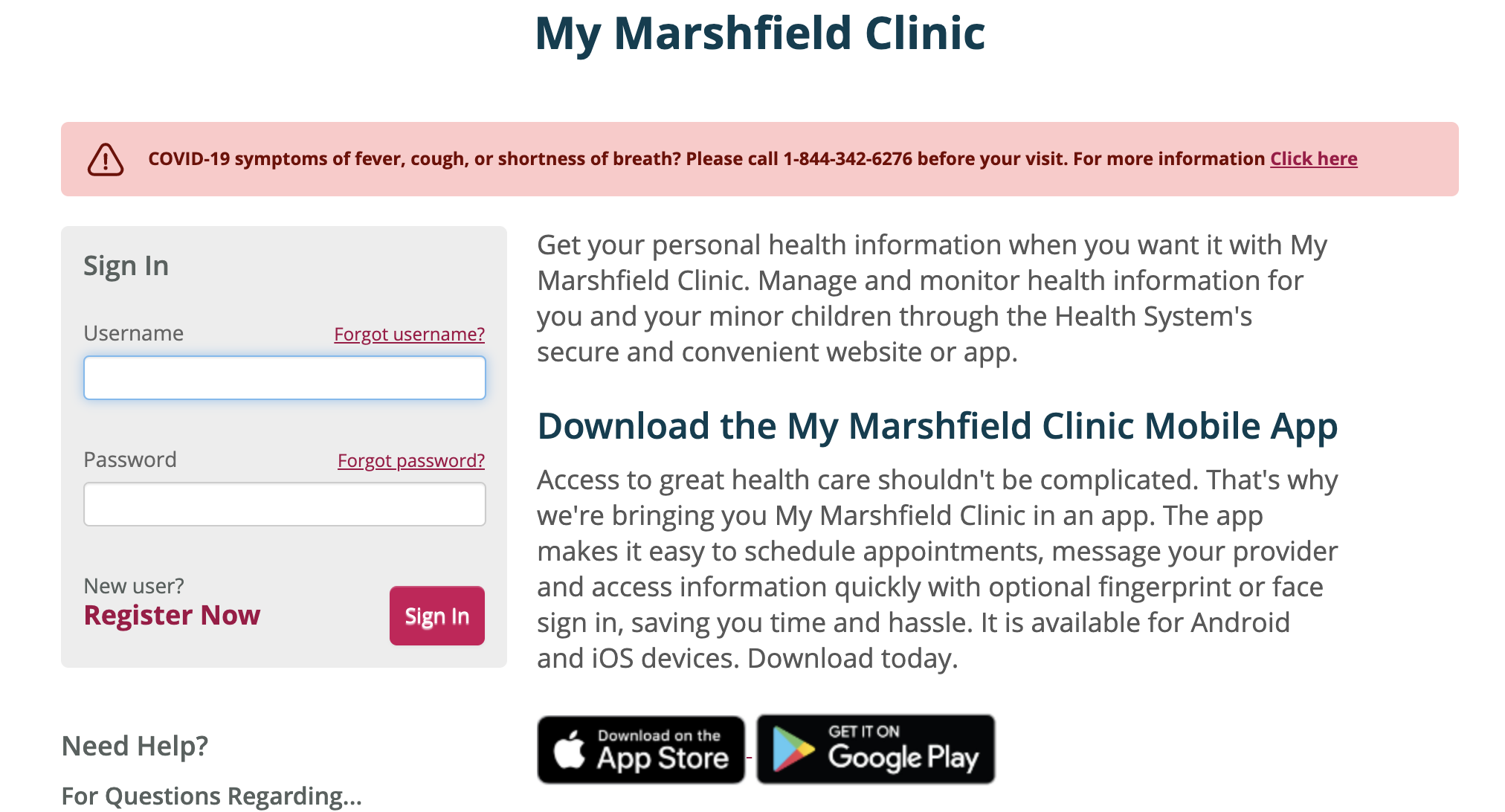 MyMarshfieldClinic Portal