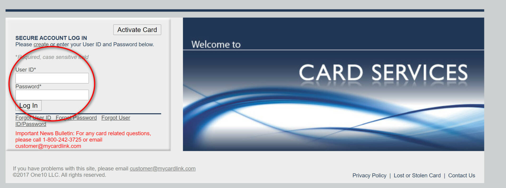 mycardlink login